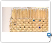 collection 3 strass-studs on wicker